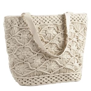 ISO WORLD MARKET MACRAME COOLER TOTE